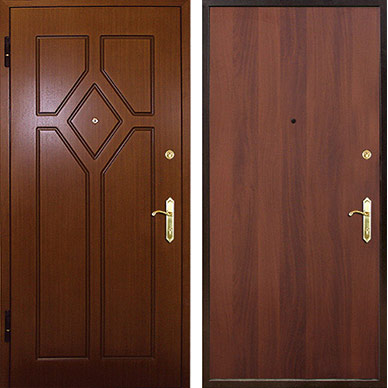 Стальная Дверь МДФ с шумоизоляцией №2 МДФ + ламинат