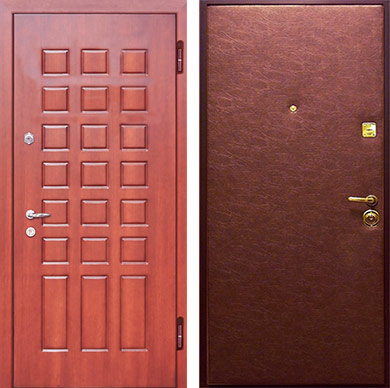 Стальная Дверь МДФ с шумоизоляцией №5 МДФ + винилискожа