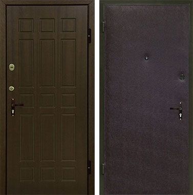 Стальная Дверь МДФ с шумоизоляцией №14 МДФ + дутая