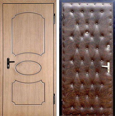 Стальная Дверь МДФ с шумоизоляцией №16 МДФ + дутая