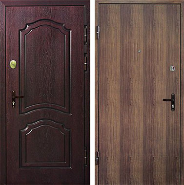 Стальная Дверь МДФ с шумоизоляцией №18 МДФ + ламинат
