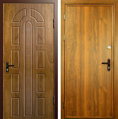 Стальная Дверь МДФ с шумоизоляцией №19 МДФ + ламинат