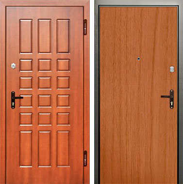 Стальная Дверь МДФ с шумоизоляцией №20 МДФ + ламинат