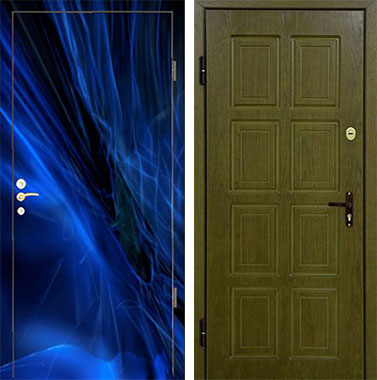 Стальная Дверь МДФ с шумоизоляцией №40 с двух сторон