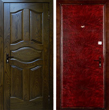 Стальная Дверь МДФ с шумоизоляцией №44 + винилискожа